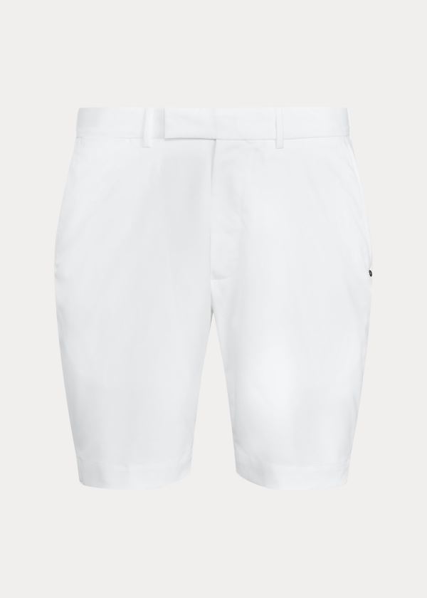 Pantalones Cortos Ralph Lauren Hombre Blancos - Tailored Fit Performance - ATBQH4609